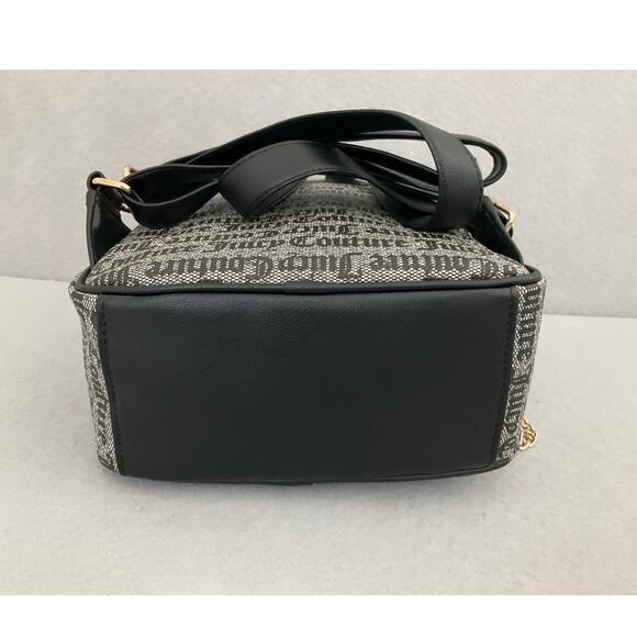 JUICY COUTURE ROSIE PULL OUT BACKPACK WITH POUCH BLACK/BEIGE - Picture 6 of 6